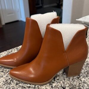 Sun + Stone Brown Ankle Booties